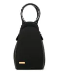 Sarah Chofakian circular-handle lunch bag - Black