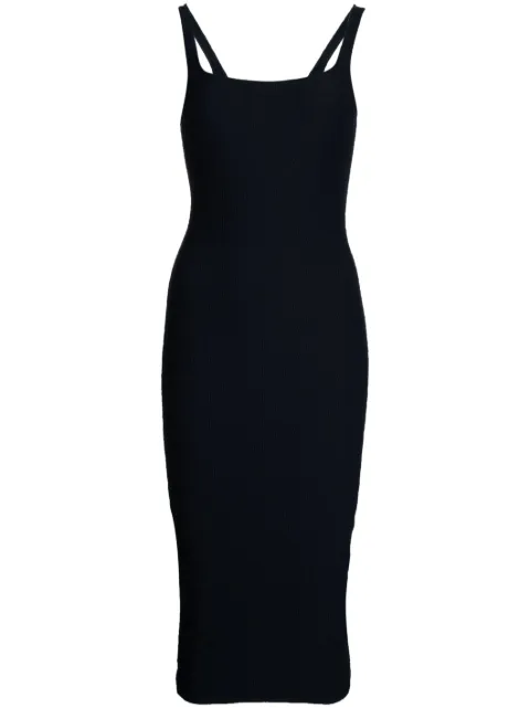 Alexander Wang logo-jacquard midi dress