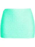 Alexander Wang monogram-pattern mini shorts - Green