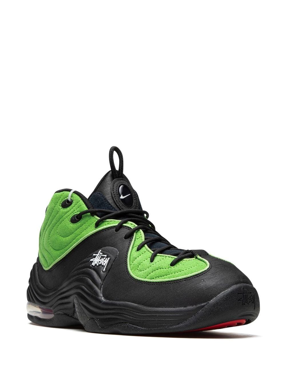 Nike x Stussy Air Penny 2 Green/Black Sneakers - Farfetch