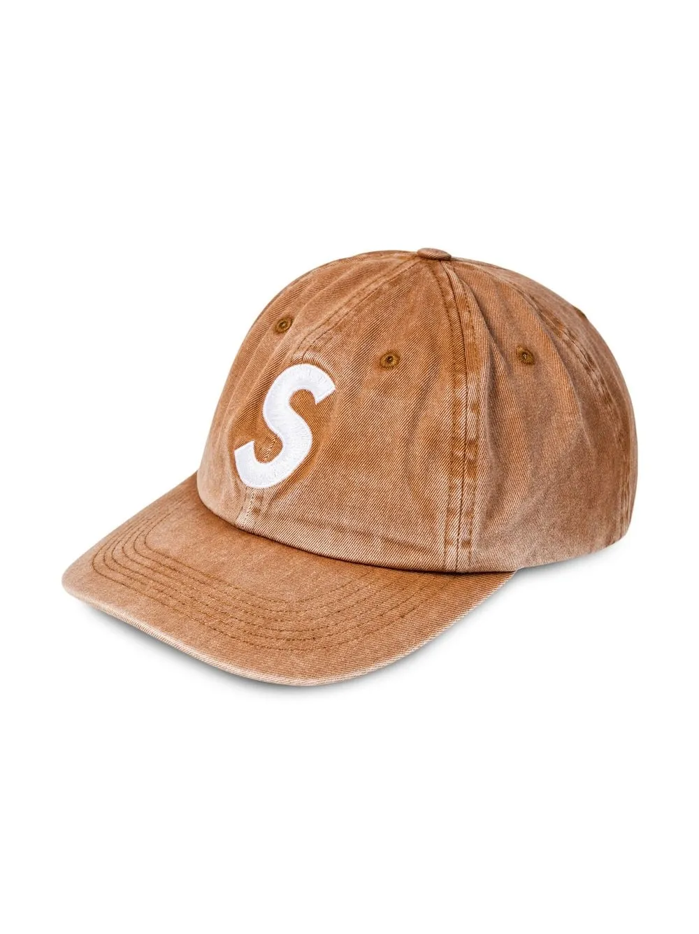 pigment-print S logo 6-panel cap