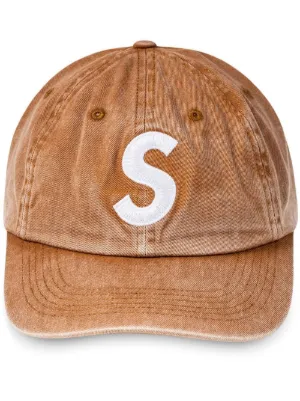 pigment-print S logo 6-panel cap