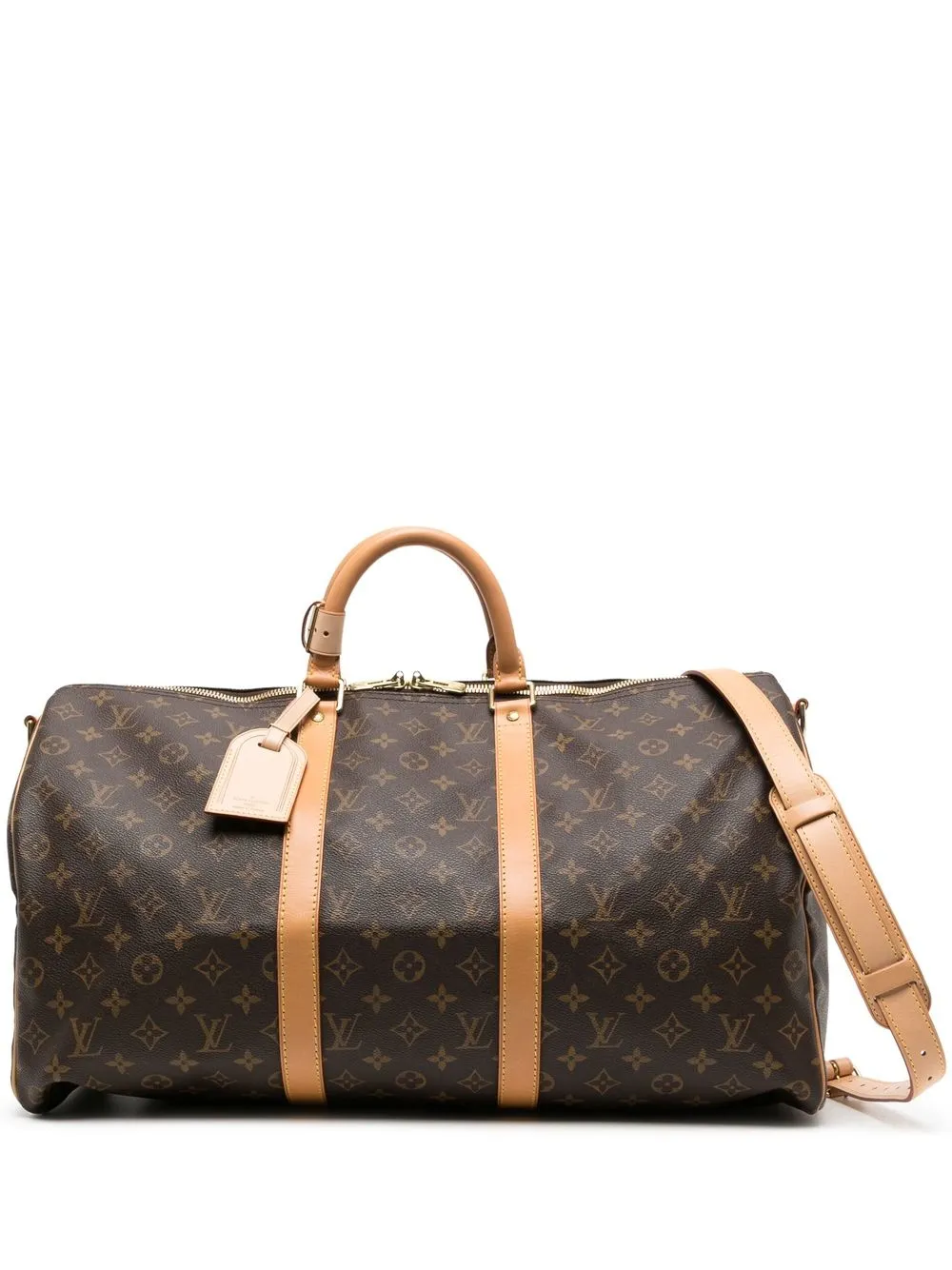 

Louis Vuitton 2000 pre-owned Monogram Keepall Bandoulière 50 travel bag - Brown