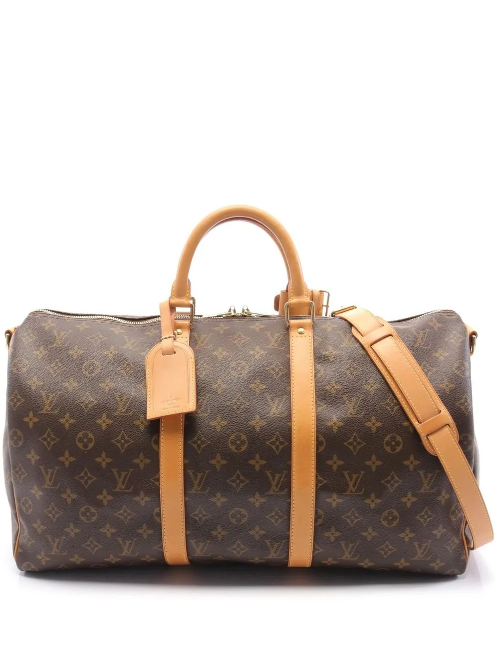 

Louis Vuitton 1999 pre-owned monogram Keepall Bandouliere 50 travel bag - Brown