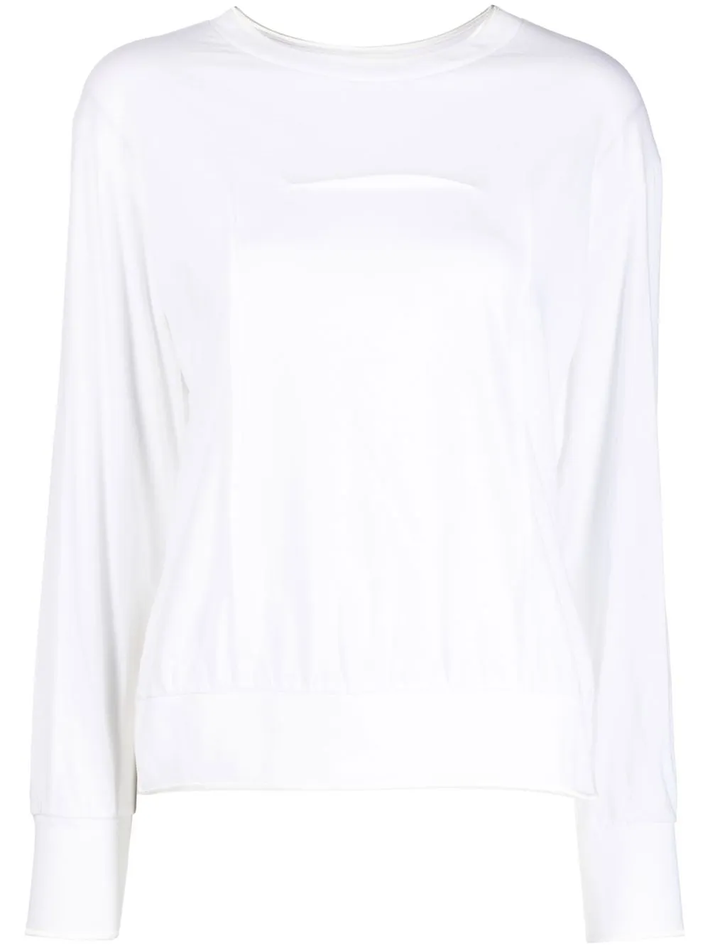 

Undercover sequinned-lips detail jumper - White