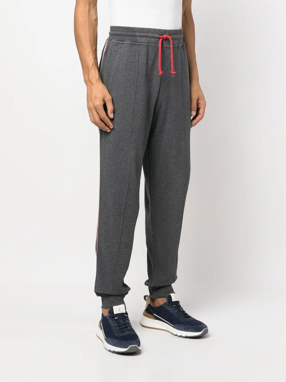 BRUNELLO CUCINELLI DRAWSTRING-WAIST TRACK PANTS