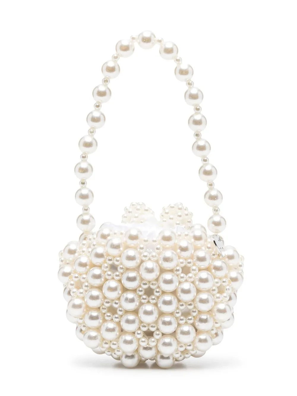 Monnalisa Kids' Faux-pearl Bag In Neutrals