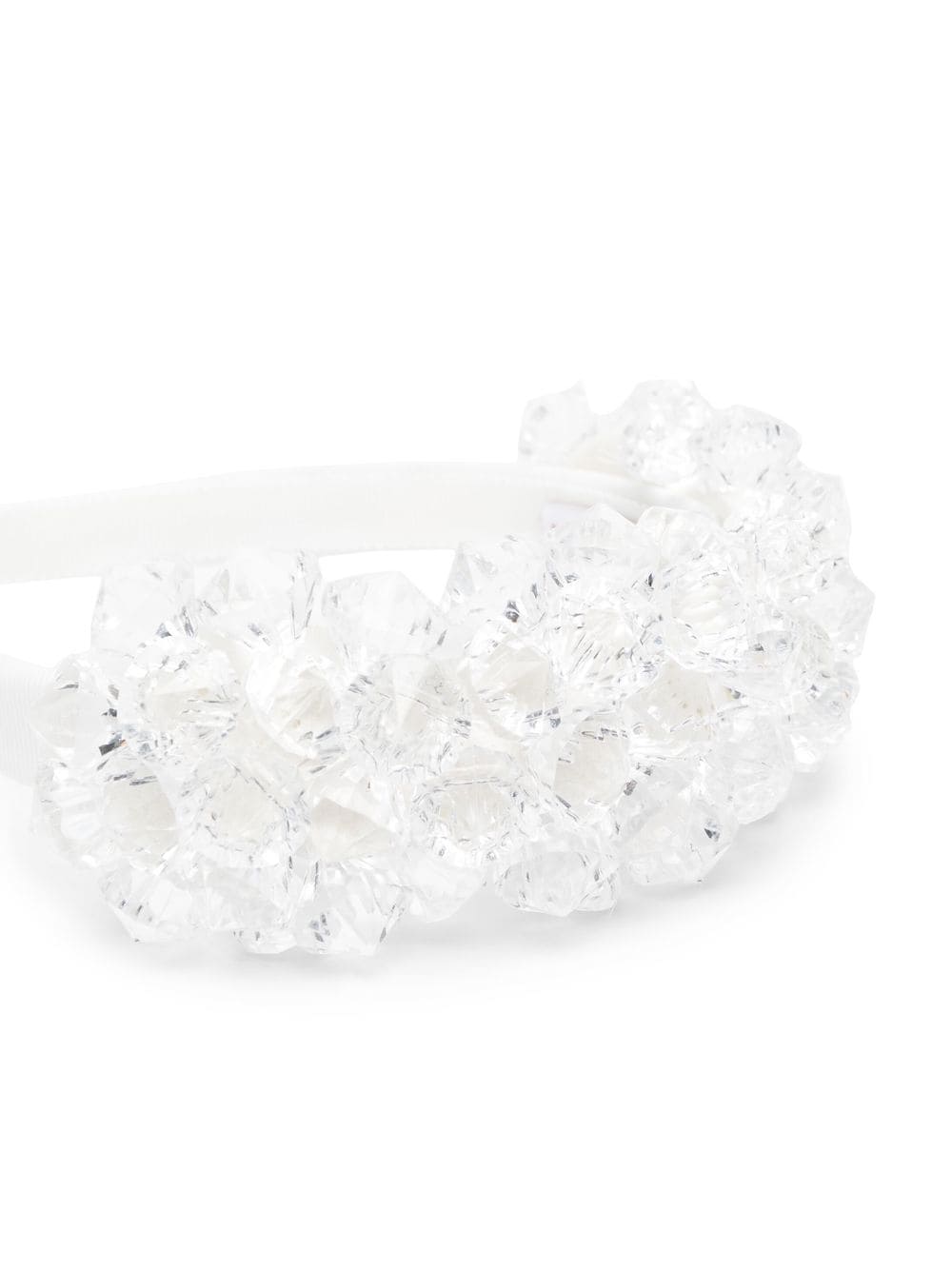 Shop Monnalisa Crystal-bead Hairband In White