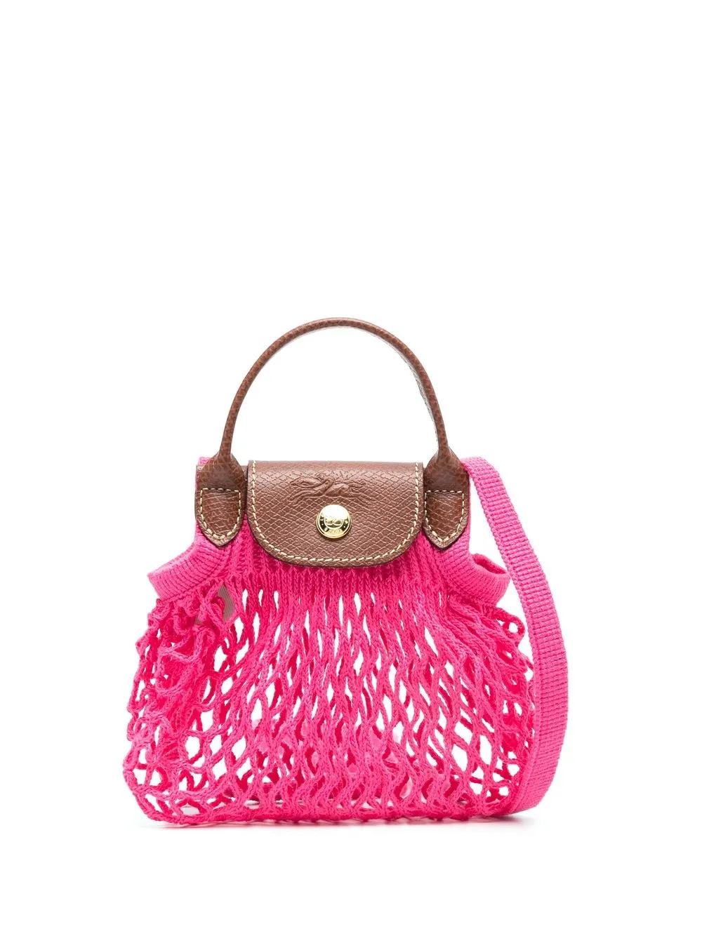 

Longchamp mini interwoven crossbody bag - Pink