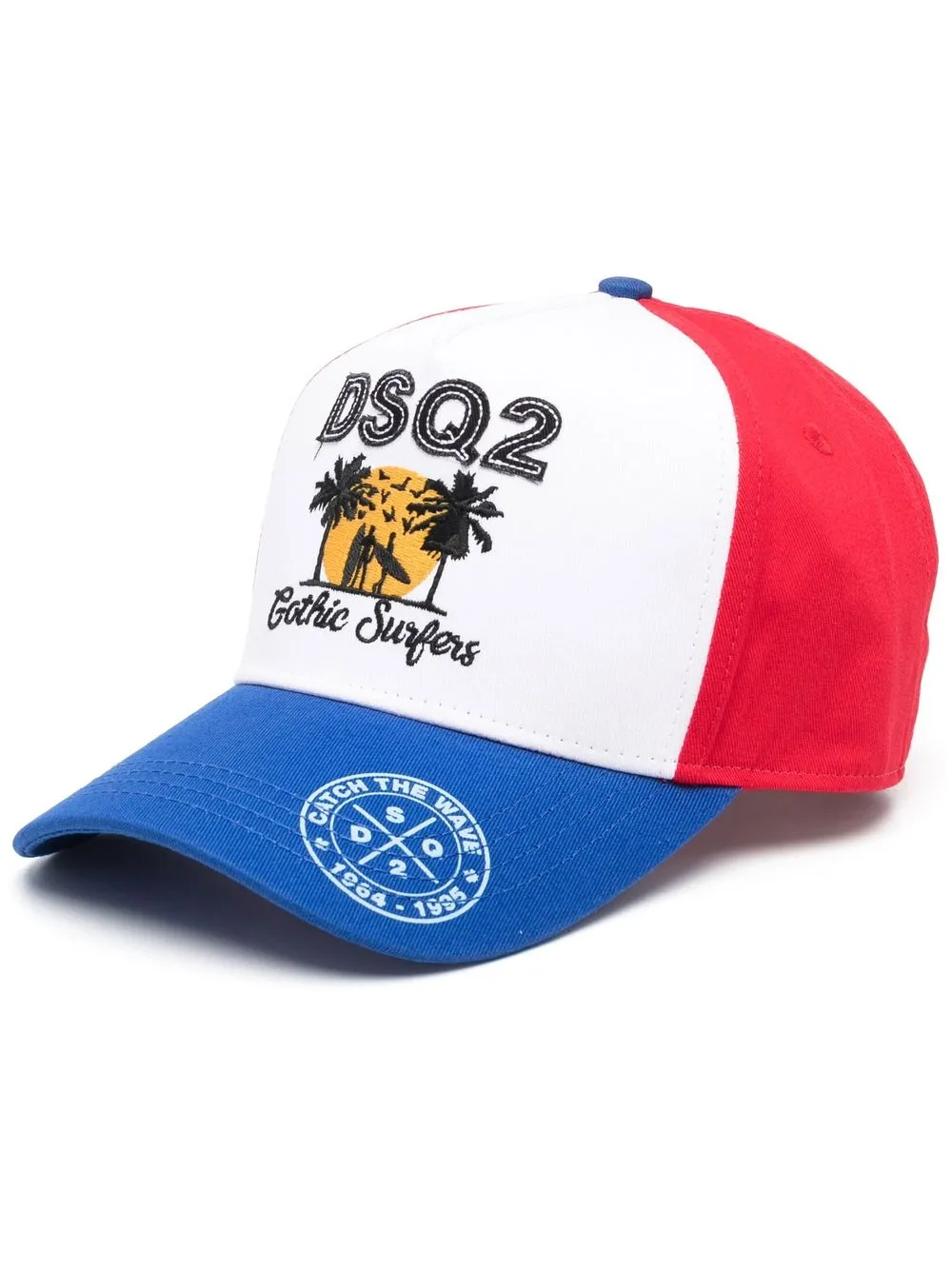 

Dsquared2 logo-embroidered cotton baseball cap - Blue