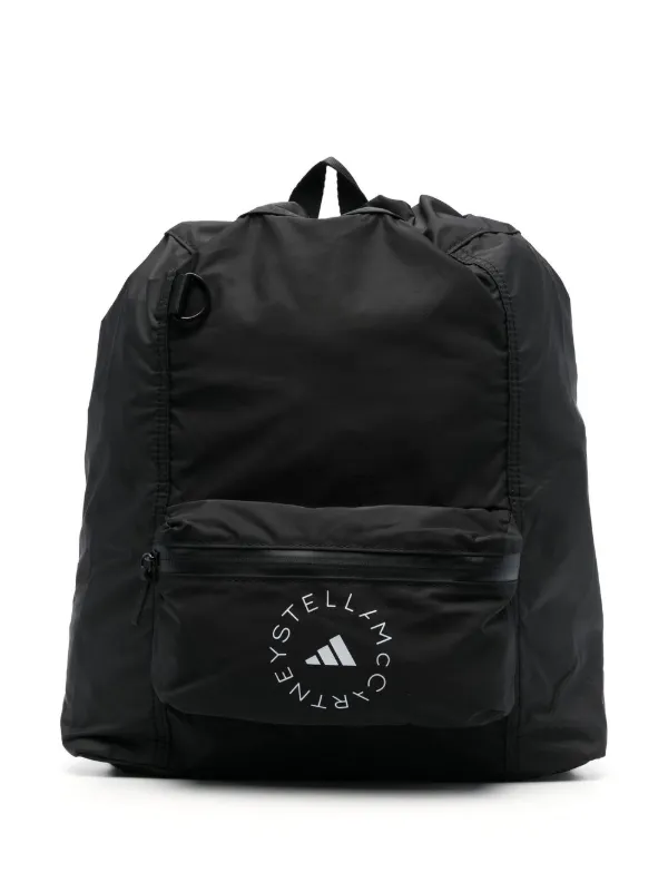 Adidas By Stella McCartney Logo Print Backpack Black FARFETCH