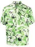 Palm Angels floral-print short-sleeved shirt - Green