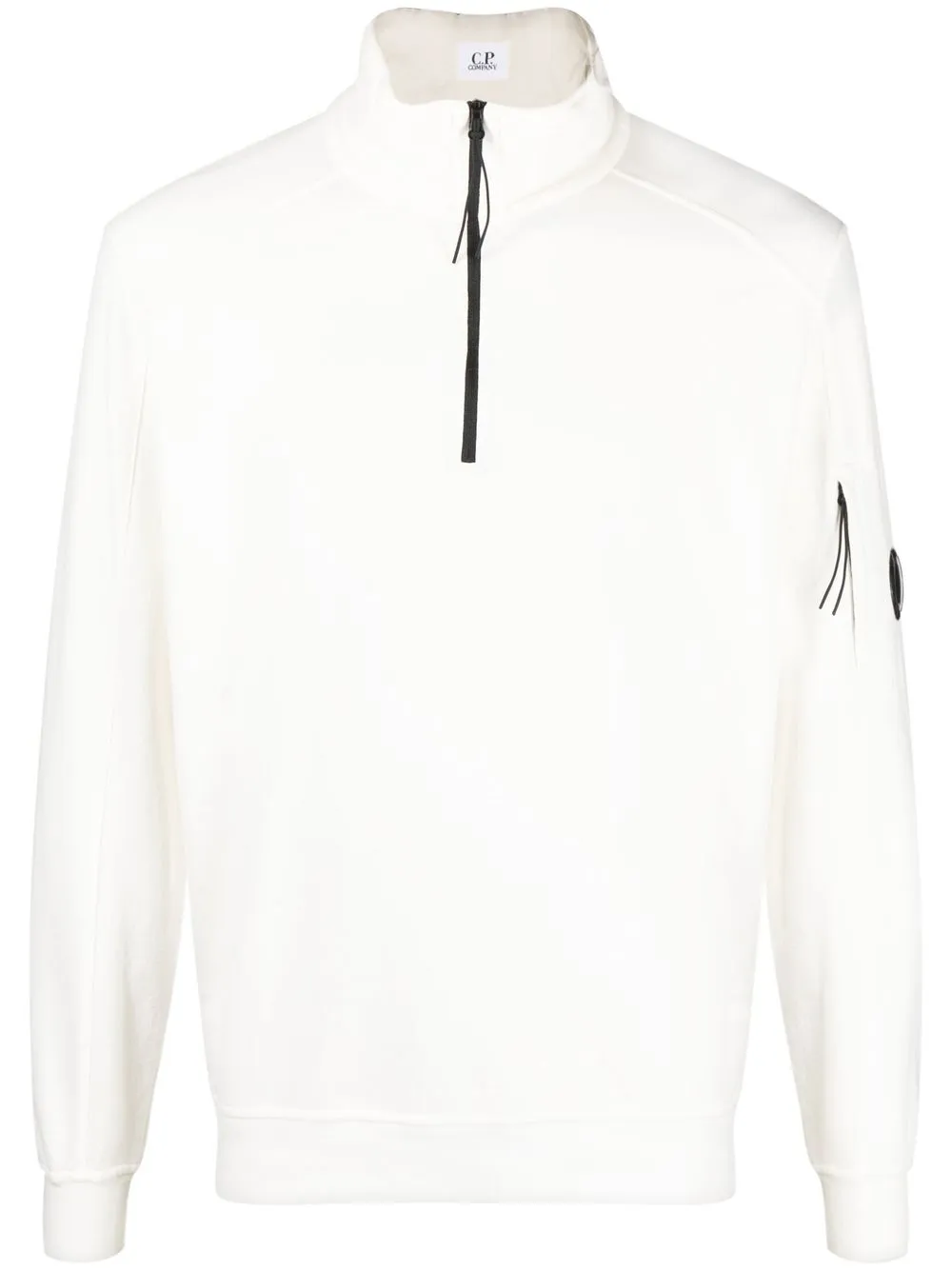 

C.P. Company short-zip sweatshirt - White