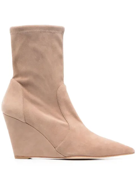 Stuart Weitzman 160mm concealed-wedge ankle boots