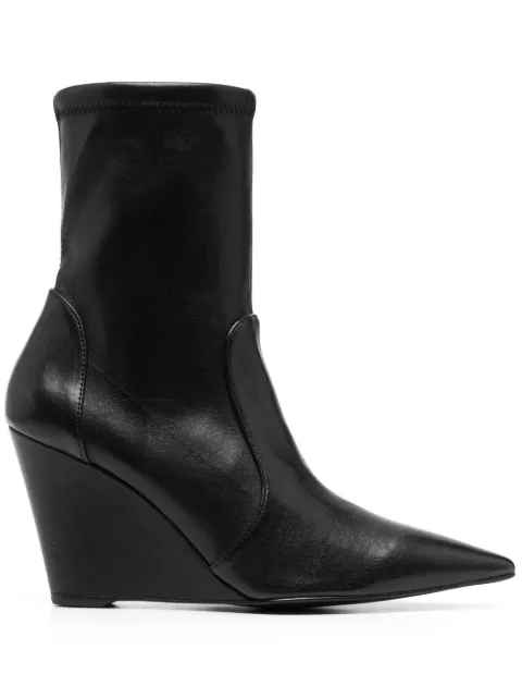 Stuart Weitzman 90mm pointed-toe wedge boots