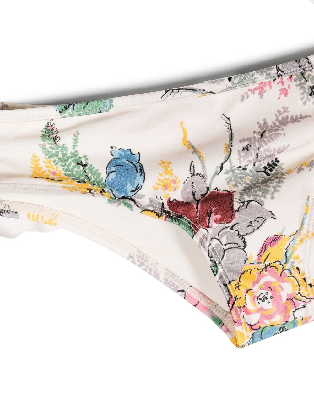 ZIMMERMANN Kids Slip bikini Clover con ruches | Costumi da bagno | Image 3