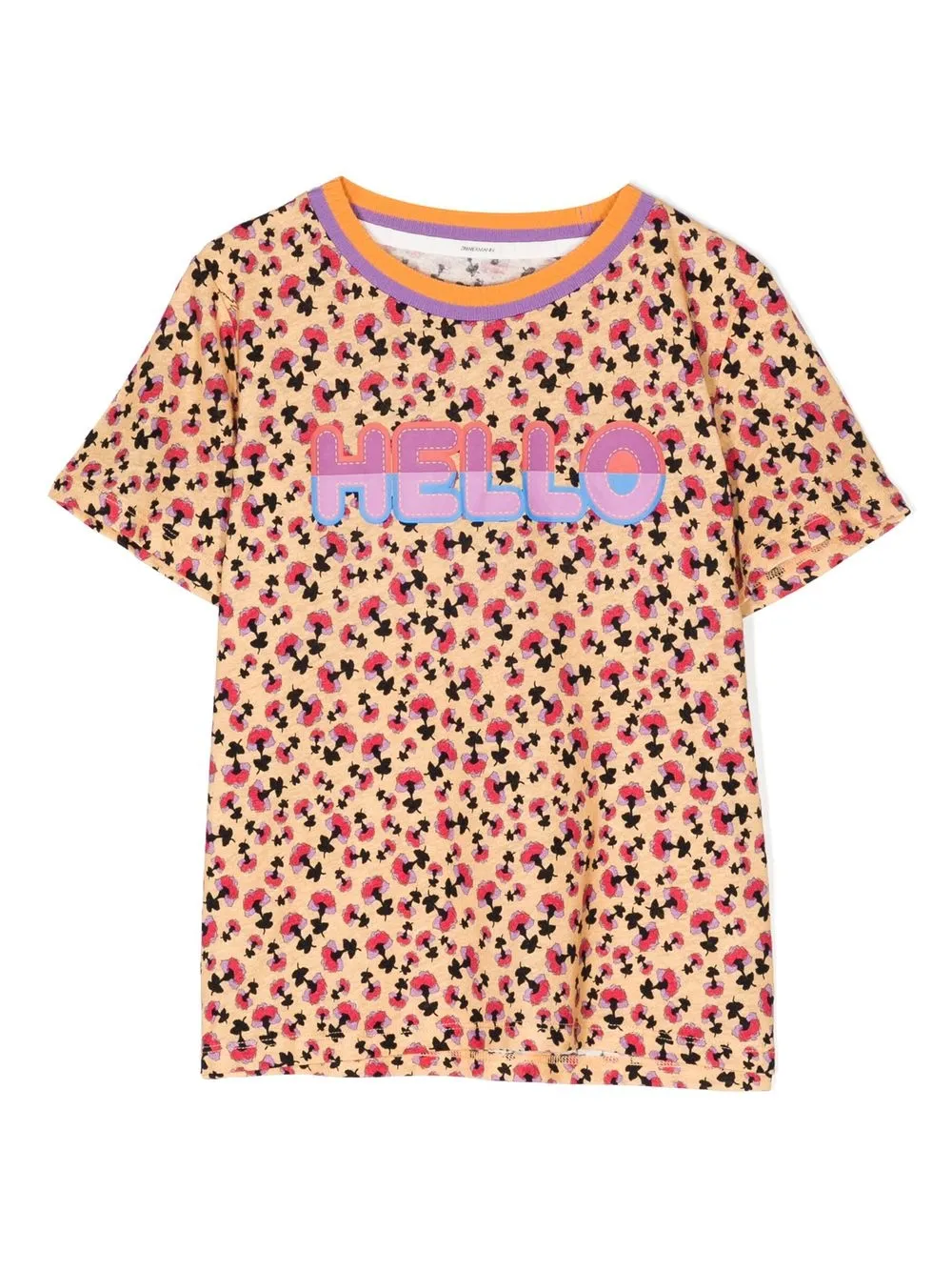 

ZIMMERMANN Kids floral-print T-shirt - Orange