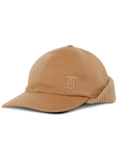 Burberry TB monogram-embroidered reconstructed cap