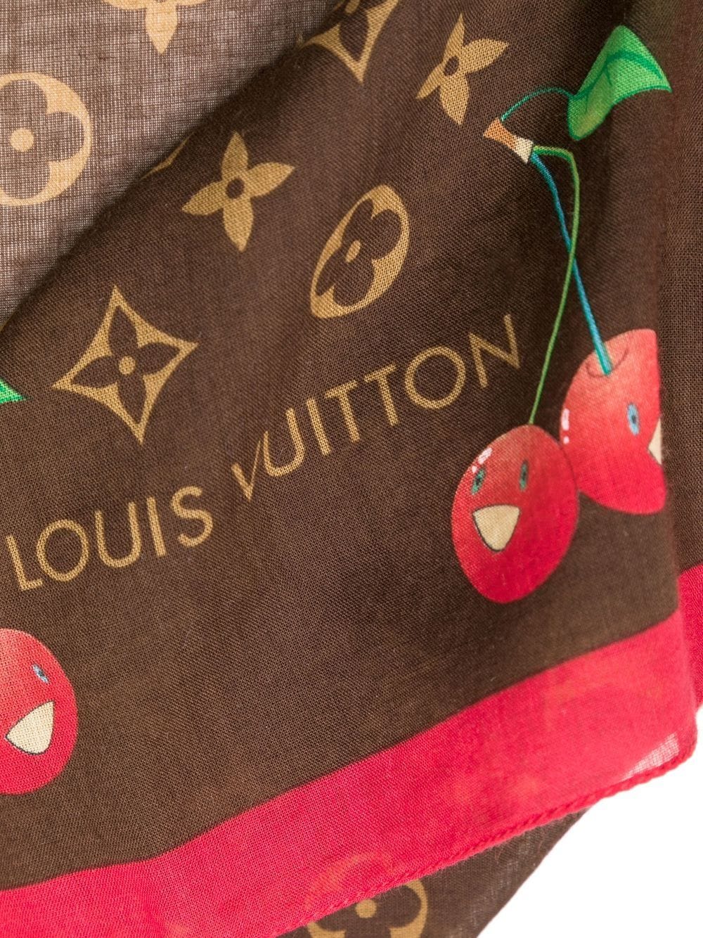 Louis Vuitton 1990-2000 Monogram Scarf - Brown