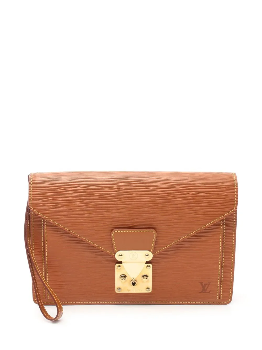 

Louis Vuitton 1997 pre-owned Épi Pochette Séllier Dragonne clutch bag - Brown