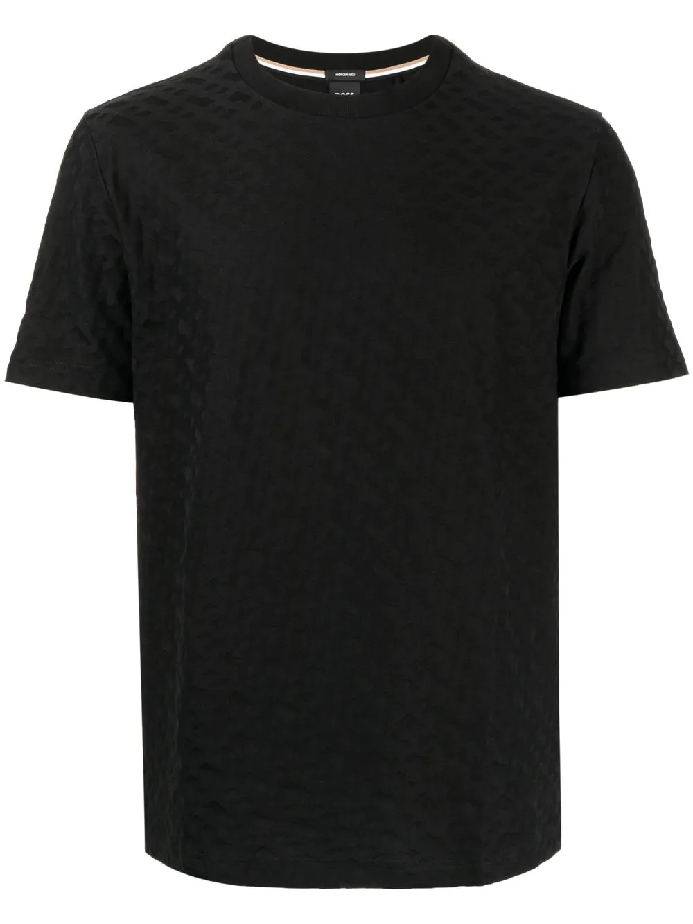 

BOSS monogram-print cotton T-shirt - Black