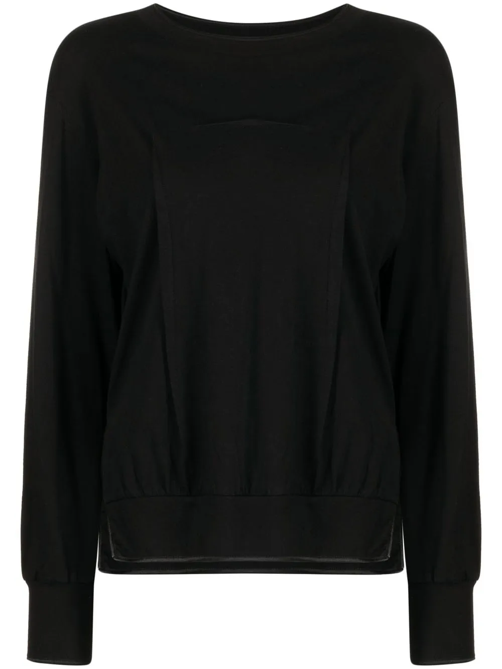 

Undercover sequinned-lips detail jumper - Black