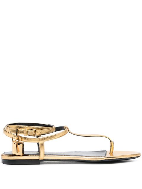 TOM FORD thong-strap leather sandals