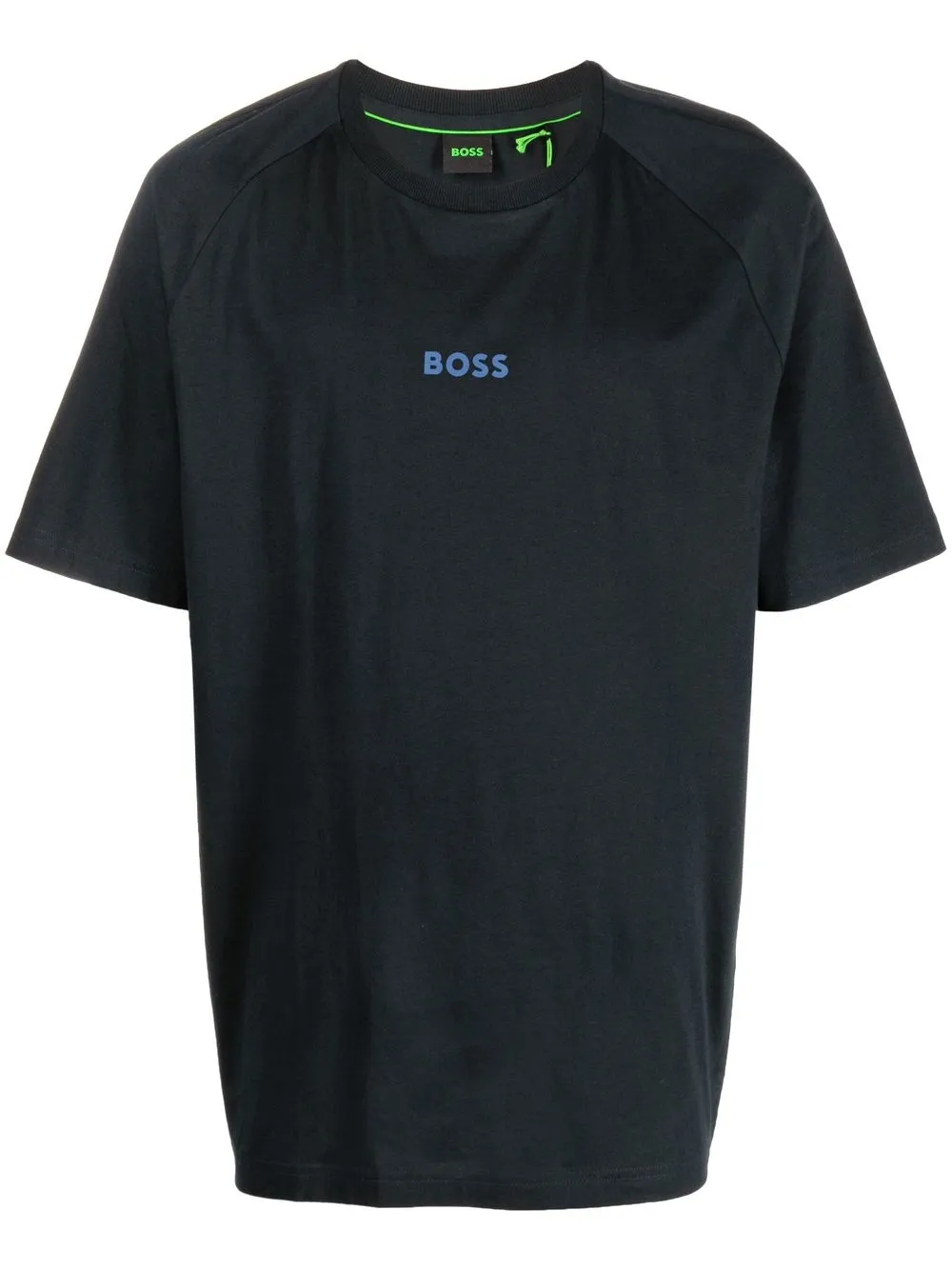 

BOSS logo-print short-sleeve T-shirt - Blue