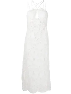 khaite white sequin dress Khaite