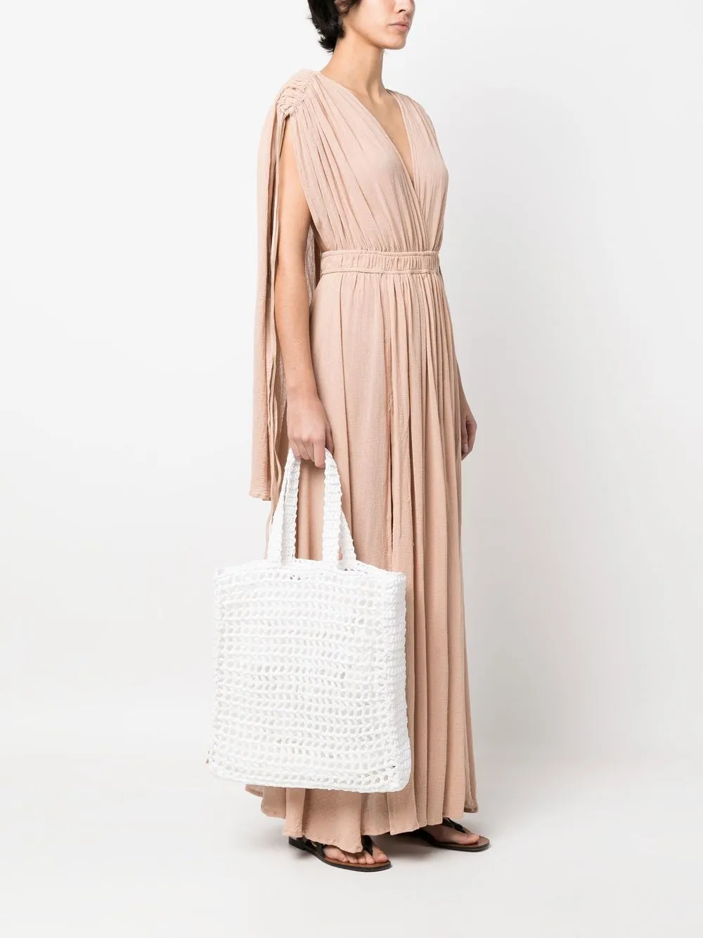 Chica Naxos raffia shopper - Wit