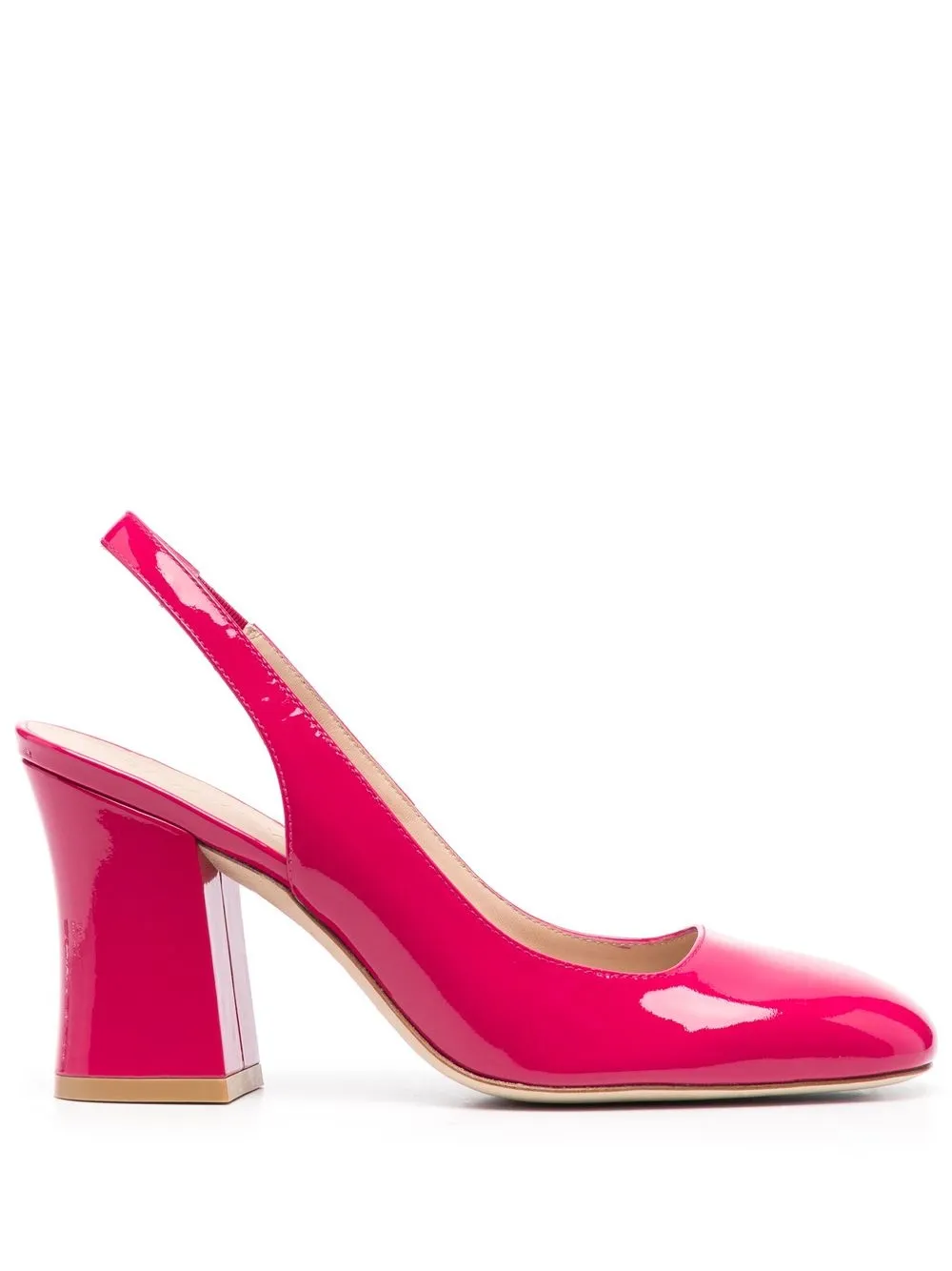 

Stuart Weitzman patent-finish 95mm pumps - Pink