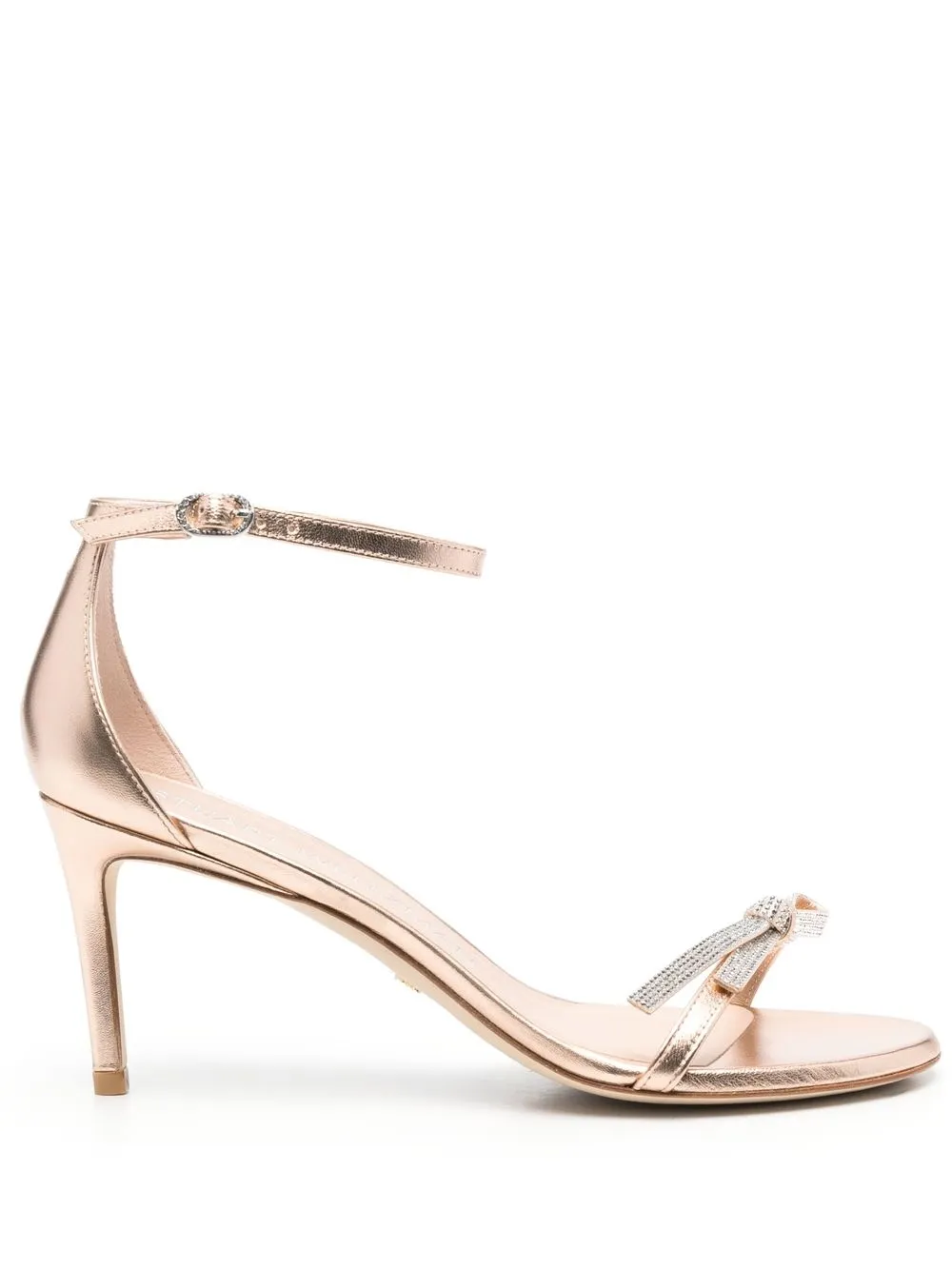 

Stuart Weitzman sandalias con efecto metalizado y tacón de 90mm - Dorado