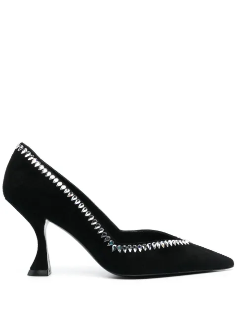 Stuart Weitzman escarpins à ornements en cristal 100 mm