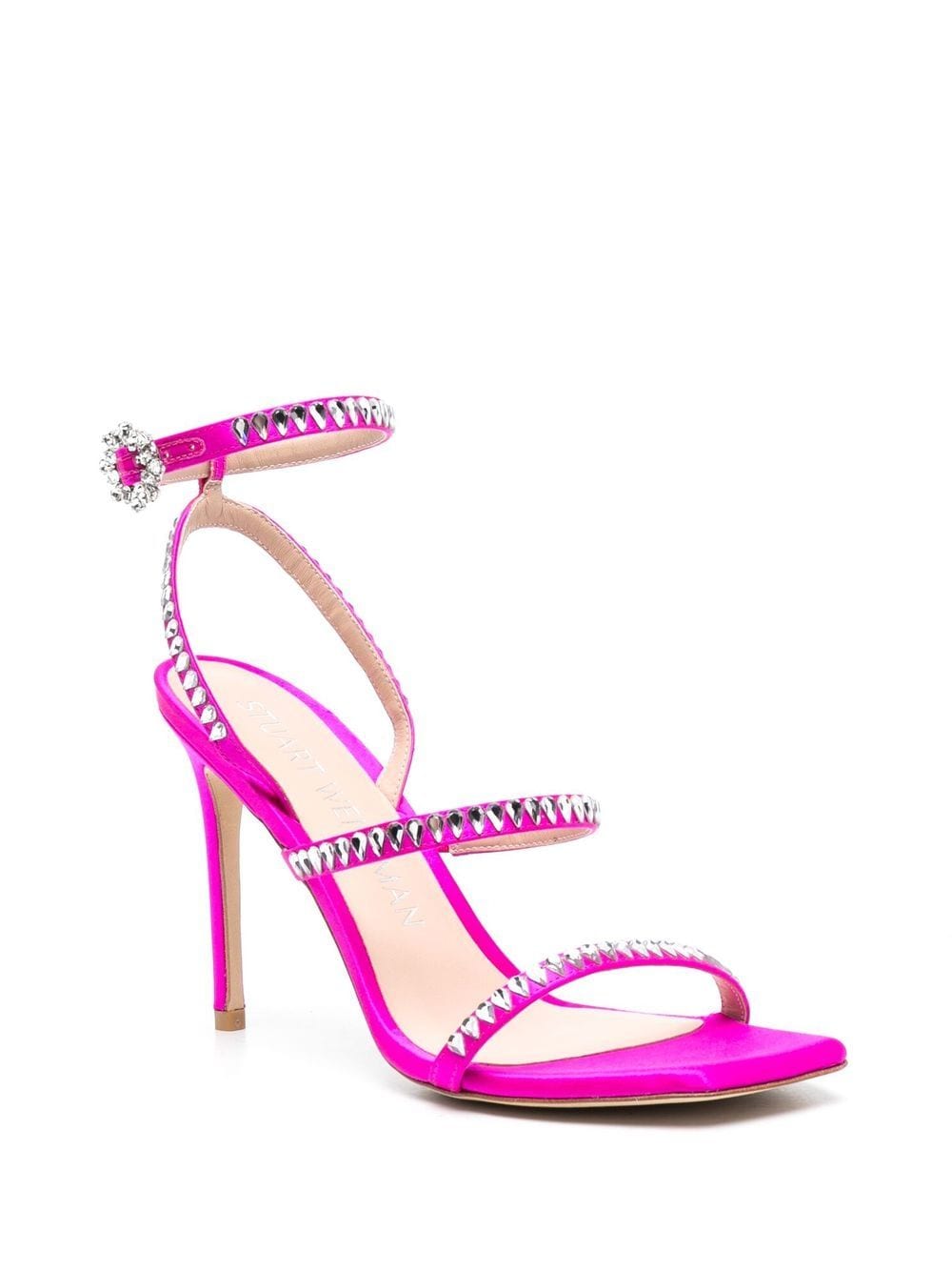 Stuart Weitzman Pumps verfraaid met kristallen - Roze