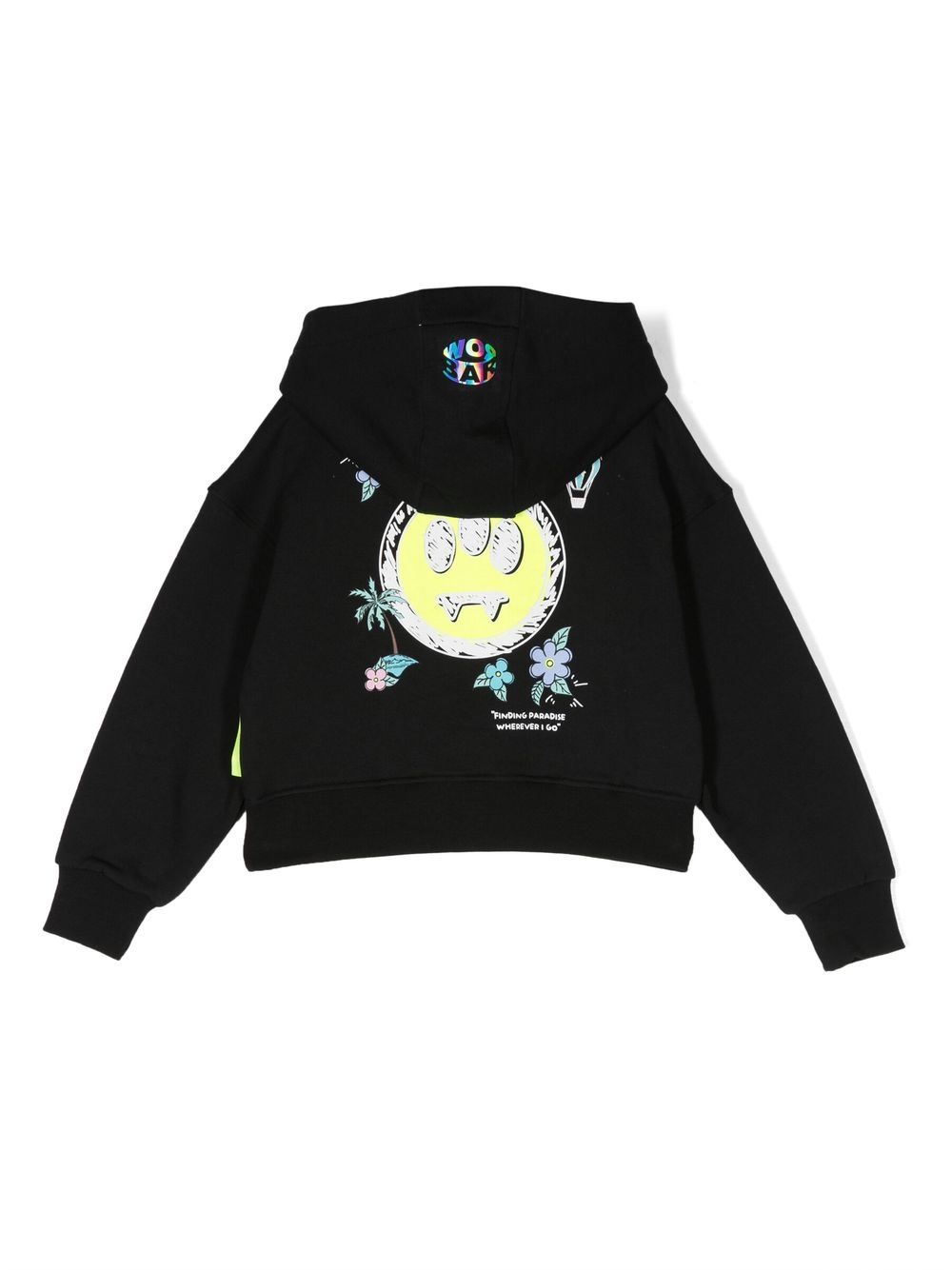 Barrow kids Hoodie met logoprint - Zwart