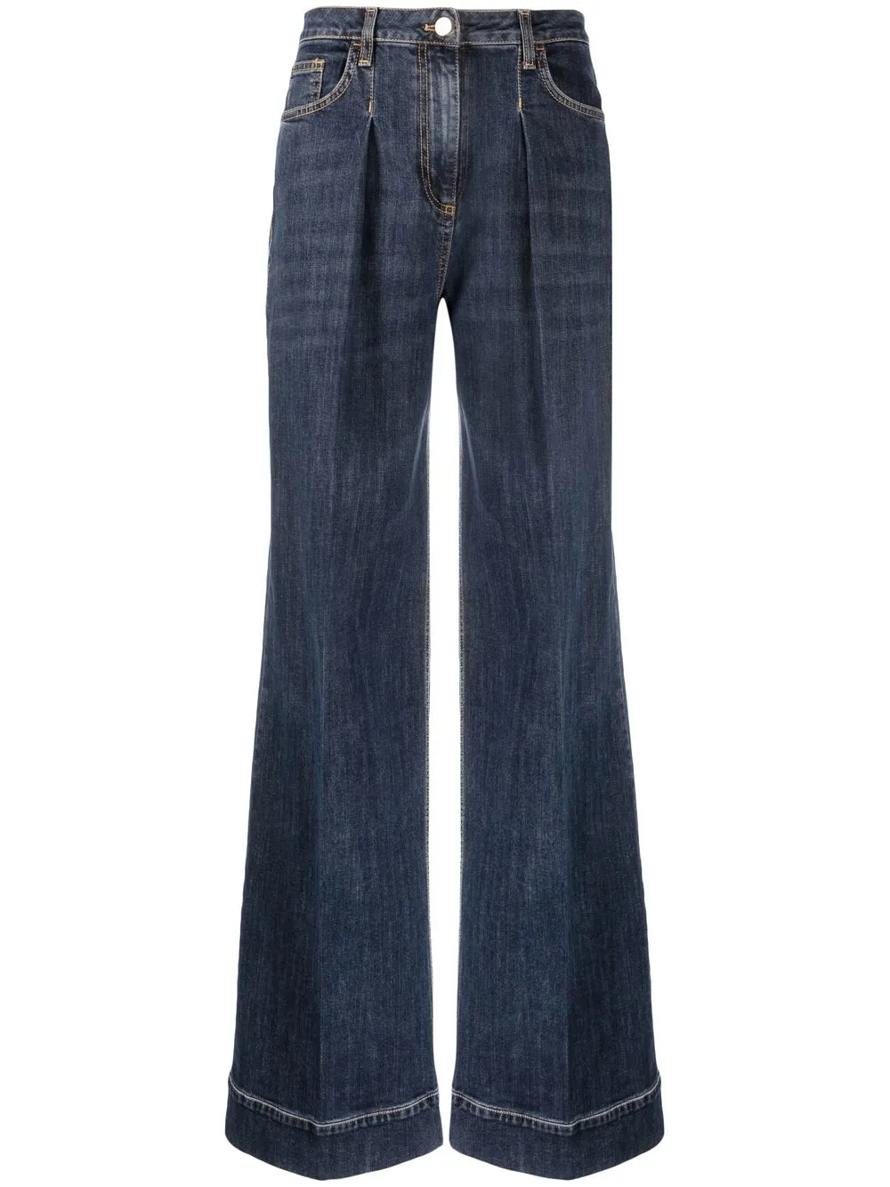 

Elisabetta Franchi high-rise wide-leg jeans - Blue