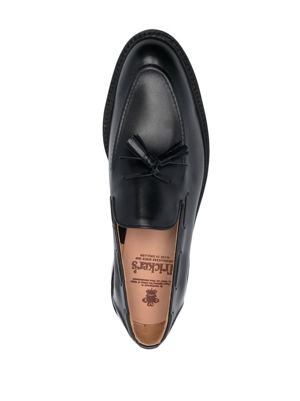 Shop Tricker's Tassel-detail Slip-on Loafers In Schwarz