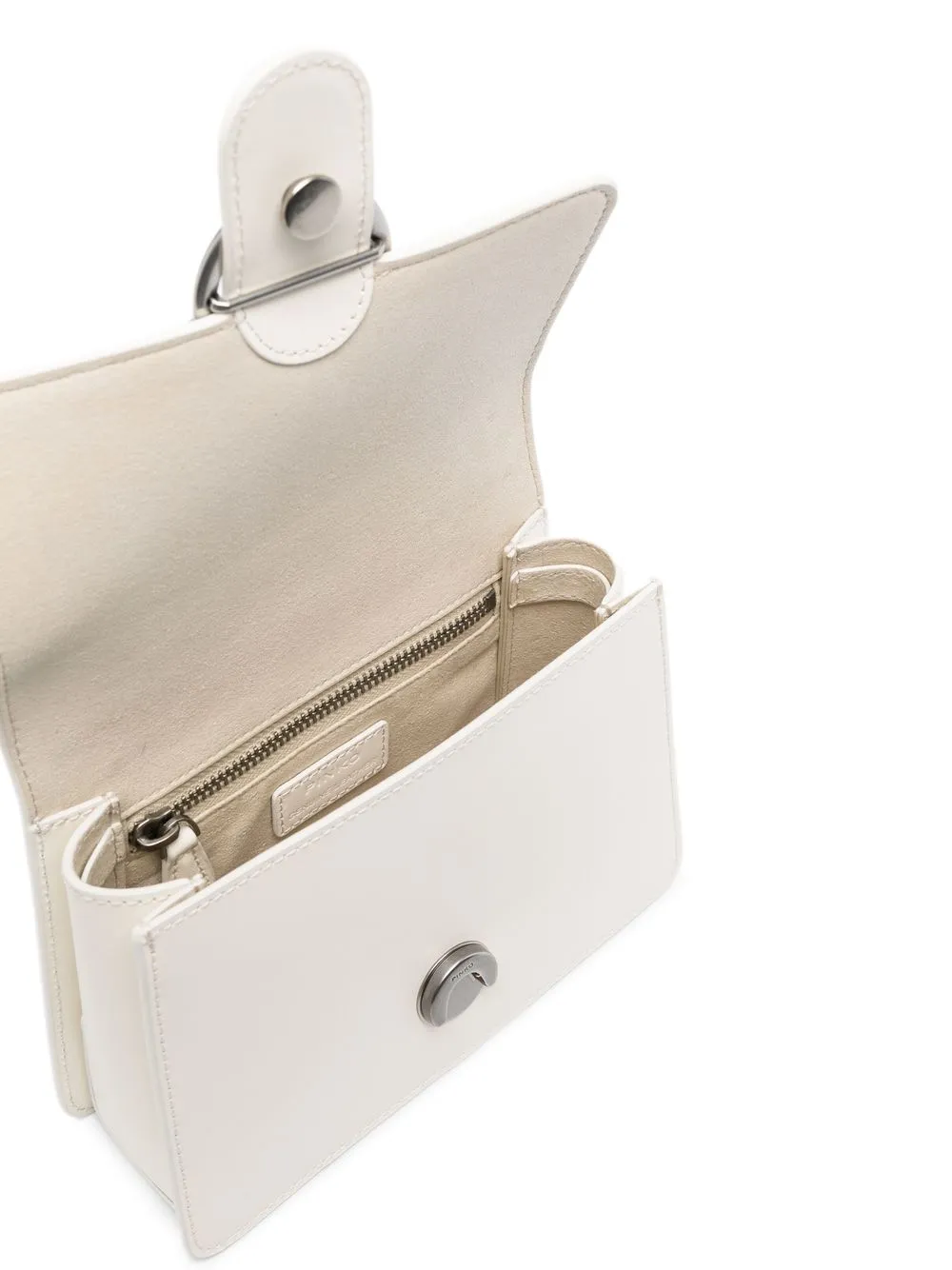 Pinko Love Bird Flap Tote Bag In Neutrals