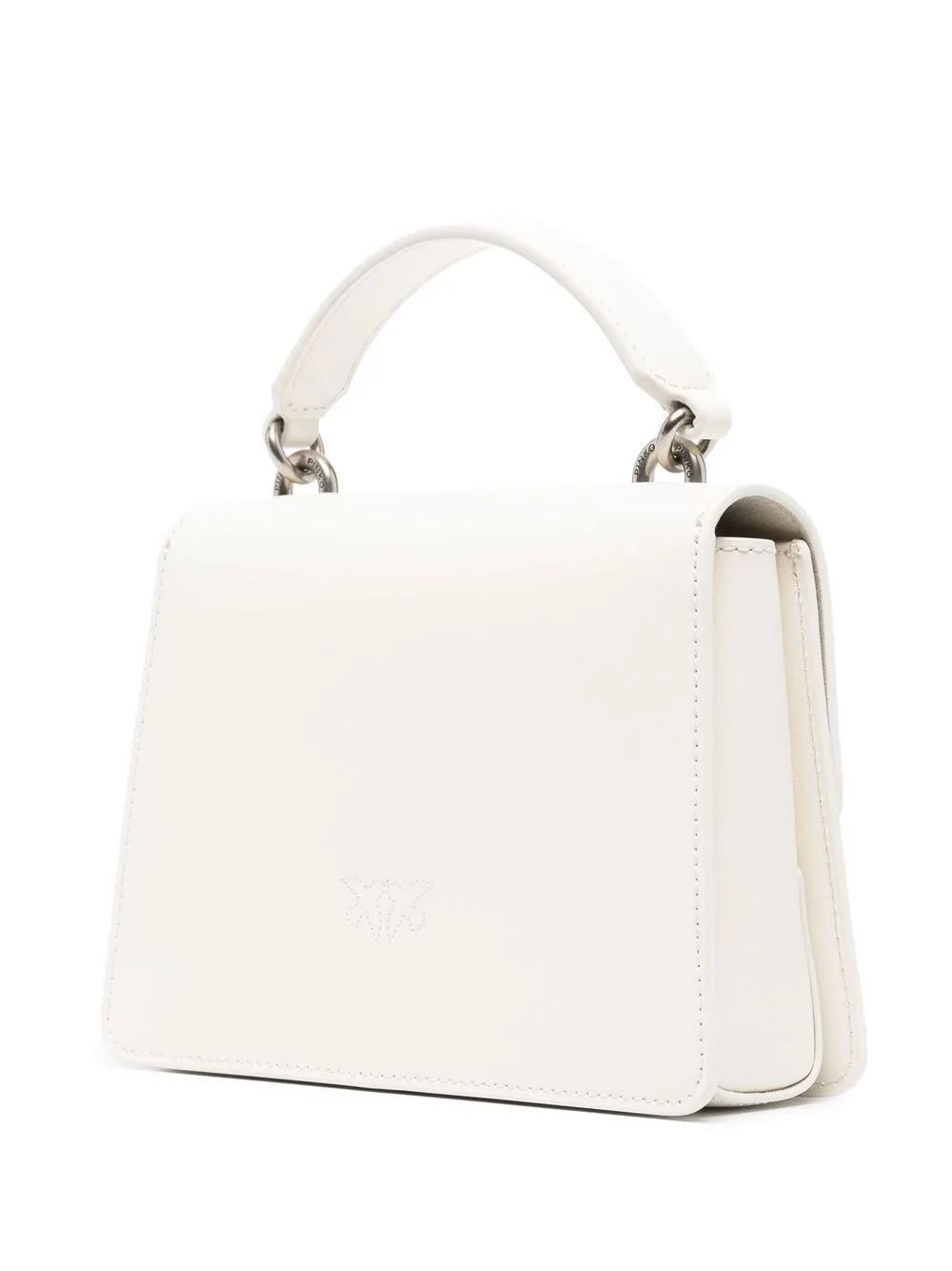 Pinko Love Bird Flap Tote Bag In Neutrals