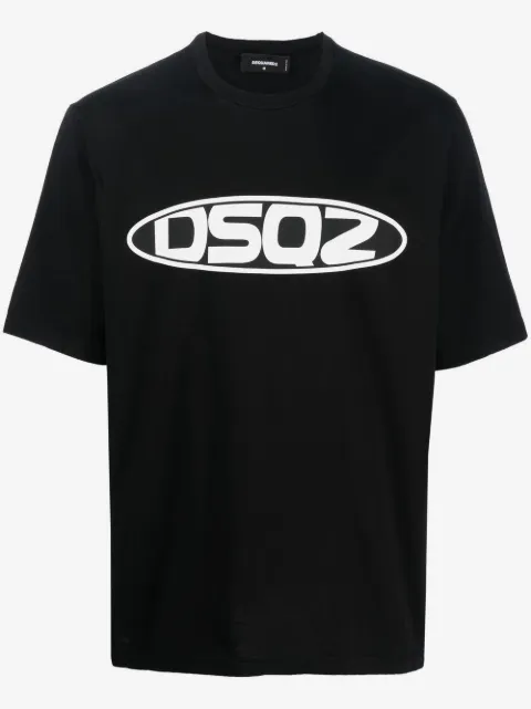 DSQUARED2 playera manga corta con logo estampado