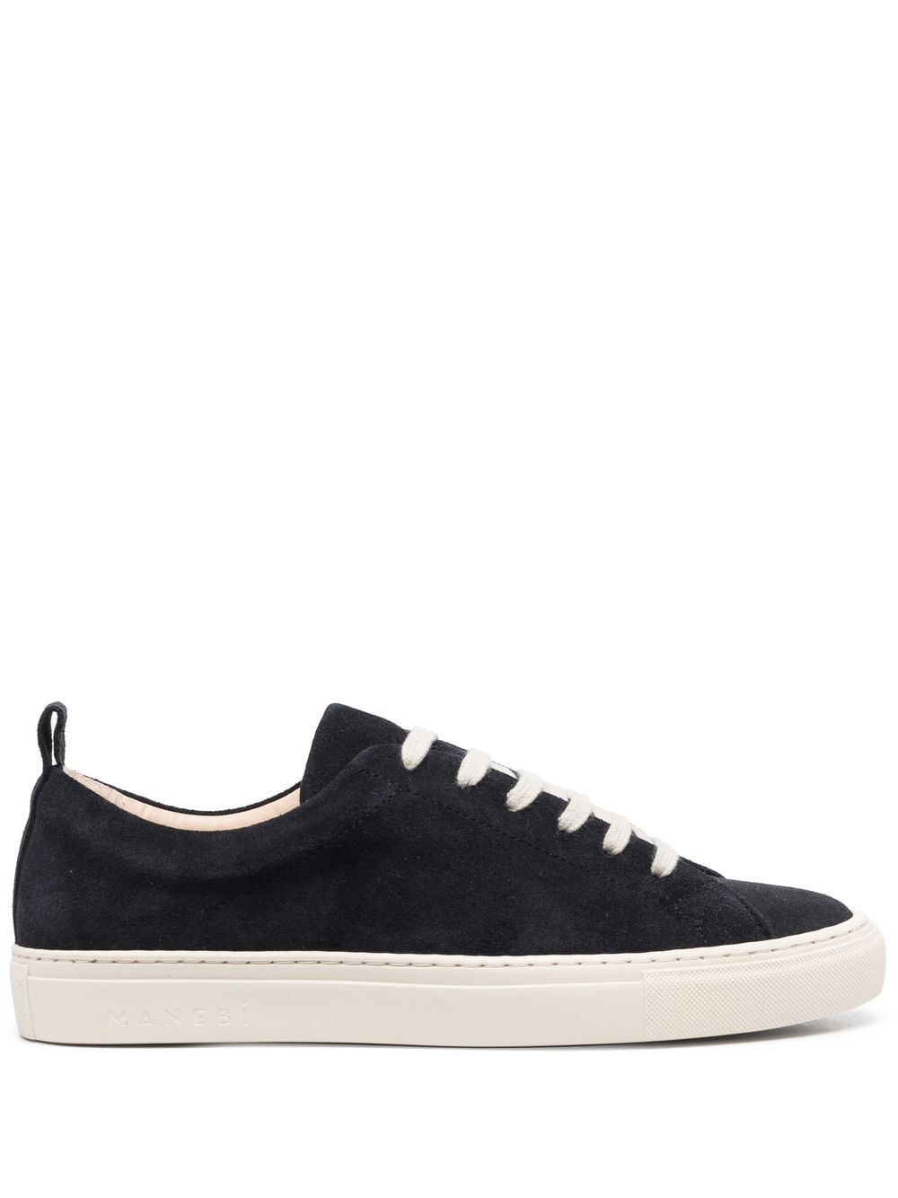 Manebi Lace-up Low-top Trainers In Blau