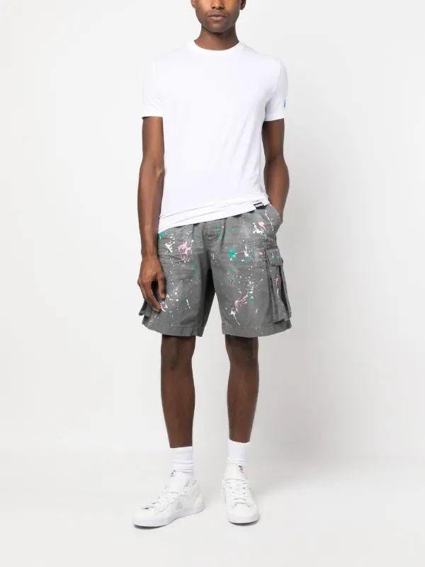 Dsquared2 Paint Splatter Cargo Shorts - Farfetch