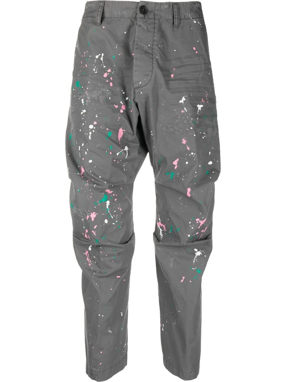 DSQUARED2 PAINT-SPLATTER PRINT DETAIL TROUSERS