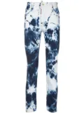 DSQUARED2 tie-dye print straight trousers - Blue