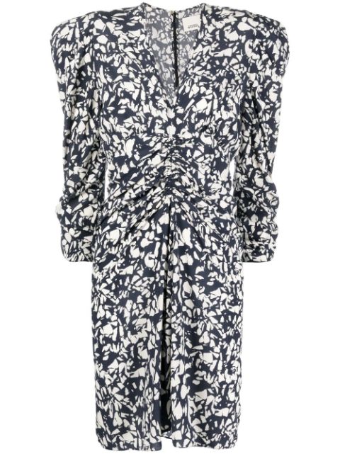 ISABEL MARANT Aliniza floral-print ruched dress Women