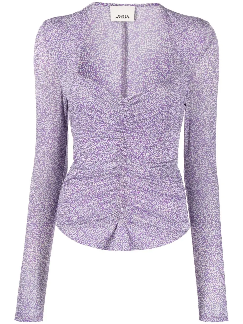 Isabel Marant Sweetheart-neck Top In Purple