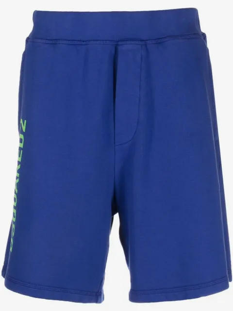 DSQUARED2 cotton logo print shorts