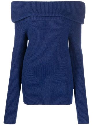 Navy off shoulder on sale jumper