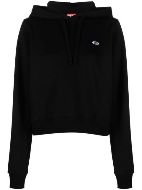 Diesel logo-patch drawstring hoodie Women