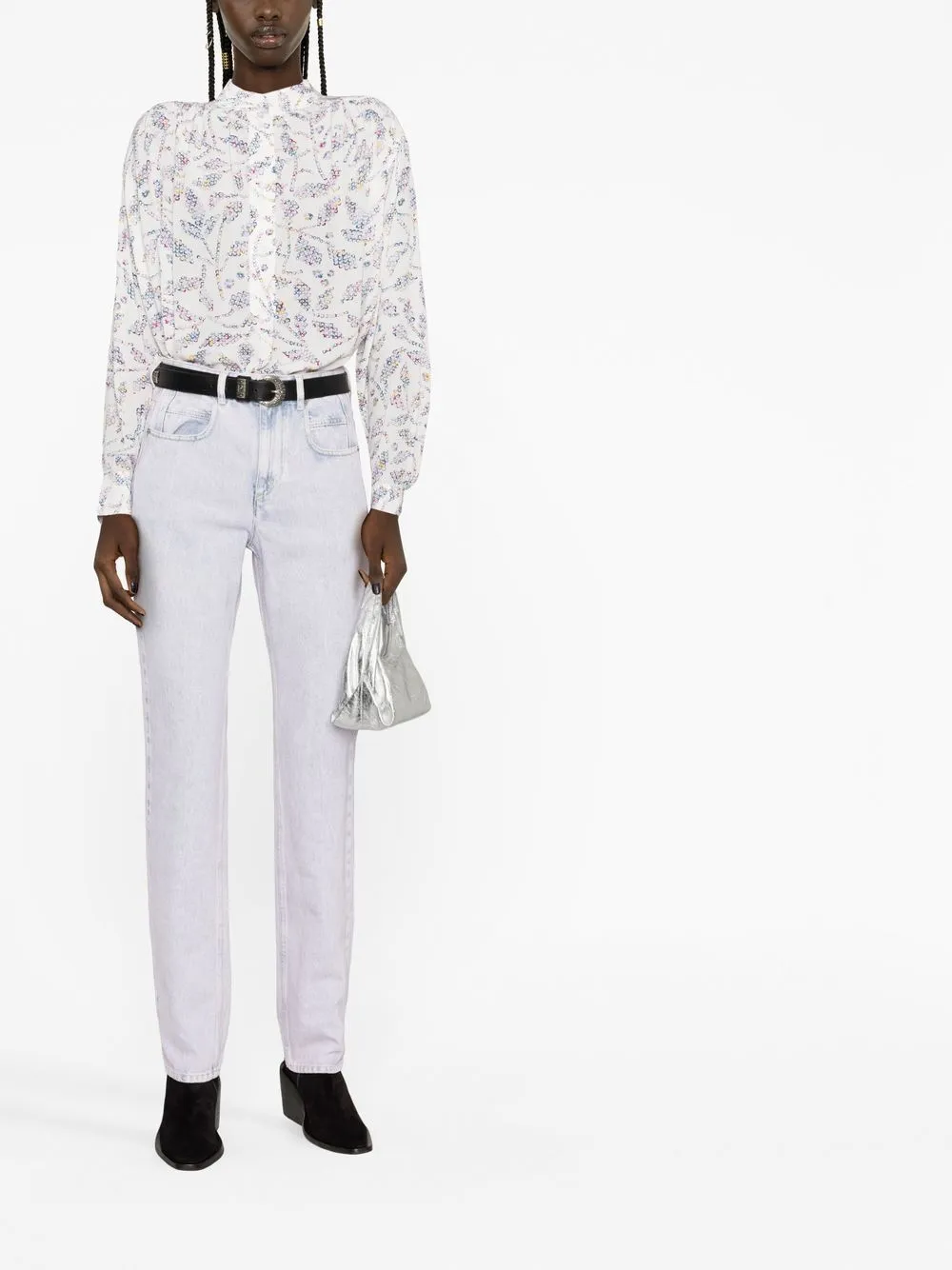 MARANT ÉTOILE Blouse met bloemenprint - Wit